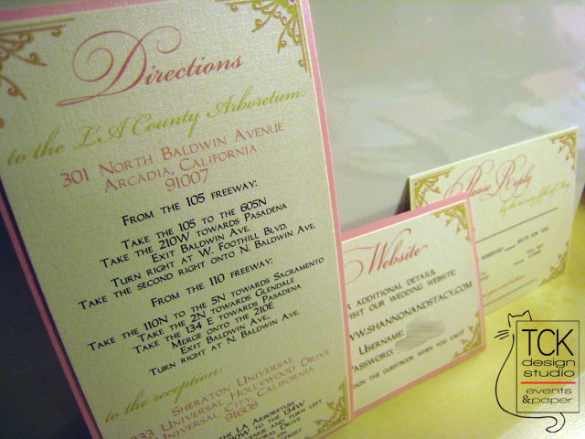 It was so much fun designing such an elegant set of wedding invitations for